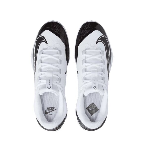 NIKE ALPHA HUARACHE ELITE 4 LOW MCS BASEBALL CLEATS WHITE Size 10.5 [FD6255-101] - Picture 4 of 8